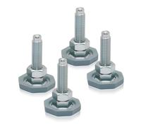4PCS Leveling Leg Feet Assembly Compatible with LG Front Load Washers, Adjustable 2in Base, Replacement for AFC72755401
