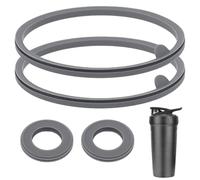 4pcs Lid Gasket Replacement for Blender Bottle Strada Flip Shaker Cup Water Bottle Parts Accessories Leak-Proof, 2 Sizes Silicone Seal Ring for Blenderbottle Strada Flip Shaker 24 oz 28 oz(Gray)