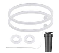 4pcs Lid Gasket Replacement for Blender Bottle Strada Flip Shaker Cup Water Bottle Parts Accessories with Hook, Silicone Seal Ring for Blenderbottle Strada Flip Shaker 24 oz 28 oz