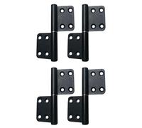 4PCS Lift Off Hinges, Length 95mm, Flag Door Hinges, with 8 Mounting Countersunk Holes, Heavy Duty Window Detachable Hinges, Window Detachable Hinges