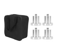 4PCS Lifting Jack Pad Floor Puck Lift Point Adapter Replacement for R1T R1S Durable Aluminum Jack Pads with Storage Bag