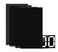 4Pcs Light Dimming Stickers - 20cm×10cm Light Blocking Stickers - LED Cover Filters for Alarm Clock, Radio, Cable Box, Monitor - Dimming Sheets for Electronics
