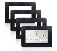 4Pcs Light Switch Surrounds,Self Adhesive Light Switch Plates Frame