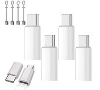 4PCS Lightning Female to USB C Male Adapter,Lig/htning to US/B C Adapter Converte,Type C Charger Connector Cable,L/ightning to USB C Ada/pter Supports with Anti-Lost Loop for iPhone 15/16 Pro Max Plus
