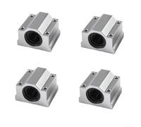 4Pcs Linear Motion Ball Bearing Slide Bushings for 3D Printer, Designed for Strong Locking Force and Low Friction to Support High Performance Use (B)