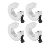 4Pcs Linear Rail Stop Collar, 20mm Hole Diameter All in One Shaft Clamping Collars, Aluminum Adjustable Clamping Anti Drop Limit Fixing Ringand with M4 Screw, for SBR20