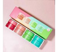4pcs Lip Sleeping Mask Mini Set Hydrated Maintenance Lip Balm Mask