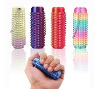 4PCS Little Ouchies Fidget, Portable Stim Tool, Pocket Mini Fidget Toy for Adults, Pain Stim Fidget, 3D Printed Venting Key Pendant, Spiky Grippie Stim Keychain for Anxiety Relief, Novelty Gifts