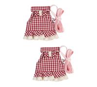 4pcs Little Pet Harness Belt Pets Outdoor Supplies Bunny Leash Small Pet Harness Kit Cartoon Bunny Harness Kit Rabbit Ha (Ax2pcs 9X6X6CMx2pcs)