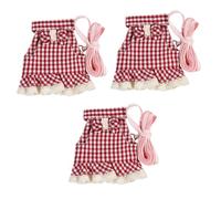 4pcs Little Pet Harness Belt Pets Outdoor Supplies Bunny Leash Small Pet Harness Kit Cartoon Bunny Harness Kit Rabbit Ha (Ax3pcs 10X8X8CMx3pcs)