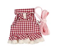 4pcs Little Pet Harness Belt Pets Outdoor Supplies Bunny Leash Small Pet Harness Kit Cartoon Bunny Harness Kit Rabbit Ha (A 10X8X8CM)