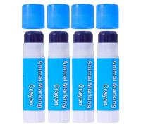 4pcs Livestock Marker Crayon for Pigs and Cattle Portable Blue Plastic