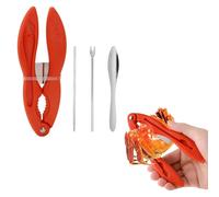 4Pcs Lobster Crackers,Helpful 3 in 1 Crab Leg Crackers Multifunctional Seafood Crackers,Strong Seafood Crab Crackers Lobster Legs Utensils Crab Leg Cracker Tools for Crab Legs