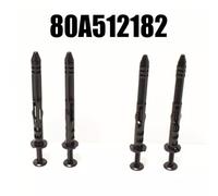 4PCS LOC Shield Pins for Audi A6 Q5, ABS Material, Black, Replacement Part Number 80A512182