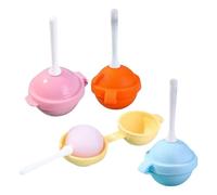 4pcs Lollipop Moulds - Silicone Lollipop Ice Cream Maker, Reusable Large LollipopShaped Ice Mold, Non Stick Silicone Mould Easy Release for Sweets, Jellies, Cakes, Shapes, Desserts, Chocolate