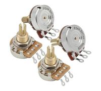 4PCS Long Split Shaft 3/8" 24-Tooth Guitar Potentiometers Pots A500K/A250K/B500K/B250K Option(2 A500K 2 B500K)
