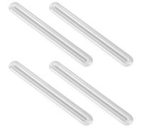 4pcs Long Wall Protector from Chair Back, Clear Silicone Car Door Bumper Guards to Protect 5.51x0.71 Inch Anti Slam Cabinet Door Strip Furniture Bumpers Adhesive Bumper Pad Strips for Home