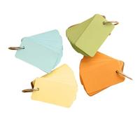 4pcs Loose Leaf Notepad Portable Memo Pad for Students Study Notes | Paper Pages, Organized Flipping, Flashcard Sets and Books Pages, House Use, Grocery Lists Random Color