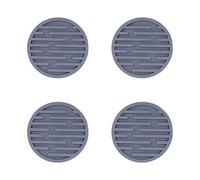 4PCS/lot 10cm Silicone Cup Pad Slip Insulation Pad Round Cup Mat Hot Drink Holder Mug Stand Home Kitchen Tool Cup Coaster(Grey)