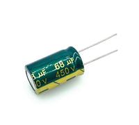 4pcs/lot 450v 68UF 450v68UF Low Impedance high frequency aluminum electrolytic capacitor size 16 * 25 20% IDGTTLDF