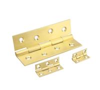 4pcs/lot Brass Hinge for Furniture Wine Box Case Hinges Window Door Connector Harware for Cabinet Installation(4 inch)
