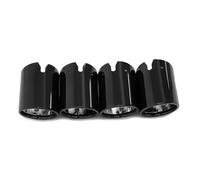 4pcs/lot Car Exhaust Tip Compatible For BMW F80 M3 F82 F83 M4 Competitions Black Chrome Exhaust Tip Exhaust Cover Exhaust Trim(Black)