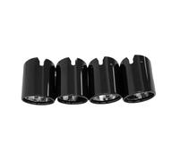 4pcs/lot Car Exhaust Trim Exhaust Tip Compatible For BMW F80 M3 F82 F83 M4 Competitions Black Chrome Exhaust Tip Exhaust Cover Nozzle(Black)