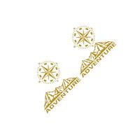 4Pcs/Lot Car Stickers Motorhome Camper Van Compatible with Transporter T4 T5 T6 Vinyl Decals Accessories(Gold)