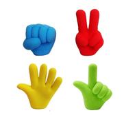 4pcs/lot Finger Gesture Eraser Pencil Top DIY Rubber Eraser School Student Children Prizes Gifts ColorfulNice Processed