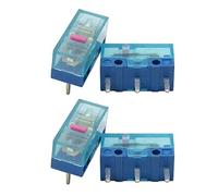 4pcs/lot Huano Mouse Microswitch Pink Dot Micro Transparent Blue Shell Mouse Button 80 Million Click Mouse Maintenance