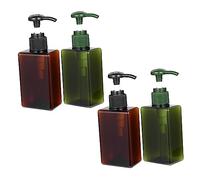 4pcs Lotion Bottle Shampoo Travel Container Clear Shampoo Hand Soap Bottle Shampoo Pump Dispenser Portable Hand Soap Clear Bottles Home Glass Clear Container Empty Pump Cosmetic/1546