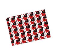 4Pcs Love Heart Print Packaging Paper 70x50cm Wrapping Sheets for Weddings Decorations Valentine's Day Packaging Gift Wrapping