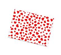 4Pcs Love Heart Print Packaging Paper 70x50cm Wrapping Sheets for Weddings Decorations Valentine's Day Packaging Fashion Wrapping