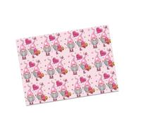 4Pcs Love Heart Print Packaging Paper 70x50cm Wrapping Sheets for Weddings Decorations Valentine's Day Packaging Gift Wrapping