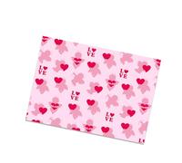 4Pcs Love Heart Print Packaging Paper 70x50cm Wrapping Sheets for Weddings Decorations Valentine's Day Packaging Fashion Wrapping