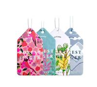 4pcs Lovely Car Hanging Air Freshener Paper Ornament