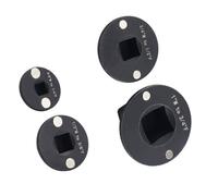 4Pcs Low Profile Socket Adapter Set, Low Profile Adapter Set, 1in to 3/4in, 3/4in to 1/2in, 1/2in to 3/8in, and 3/8in to 1/4in Drive Reducing Adapter Socket Set, for Compact Workspaces