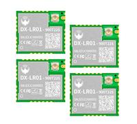 4pcs LR01 LoRaWAN Serial Communication Module 915Mhz Supports Class A/B/C and at Commands, is Compatible with LoRaWAN Gateways and TTN Network, 8KM transmission distance (LR01-900T22DN-915 Mhz*4 pcs)