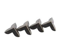 4pcs Luggage Case Box Corner Brackets Decorative for Furniture Decoration Triangular Rattan Carved Bronze Tone 22*22*23mm for Table