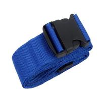 4Pcs Luggage Safe Strap Adjustable Travel Accessories One Word Suitcase Buckle Baggage Packing Belt For Luggage(Blue)