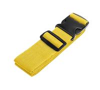 4Pcs Luggage Safe Strap One Word Buckle Baggage Packing Belt Adjustable Nylon Suitcase Accessories Anti-lost Tying Rope For Suitcases(Yellow)