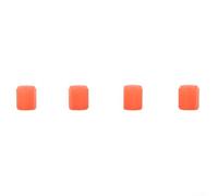 4PCS Luminous Car Tire Valve ABS Plastic Dustproof and Waterproof Covers for Bike and Vehicle Valves (Red)