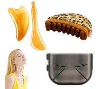4PCS Lymphatic Drainage Brush, Lymphatic Face Brush, Gua Sha Tool Set with Storage Box, Ideal for Facial and Body Massage, Supports Skin Texture and Relaxation, for Daily Use