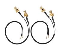 4PCS M.2 NGFF Wireless LAN CARD CONNECTION Corable Cable Compatible with 9260ngw 7265ac 9650AC BCM94360 Double -band antenna extension cable for the Router Modification Bours