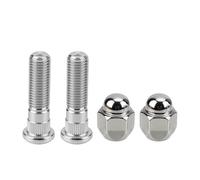 4pcs M12x1.5 Wheel Stud & Nut Kit, Sturdy Carbon Steel Wheel Lug Stud Nut Set Replacement for 52950-14140 52950-M1000 Compatible with Santa Fe Sonata Forte Rio