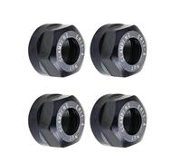 4pcs M14*0.75mm Metal Chuck Clamping Nuts - ER11 A-Type Compact Collet Clamping Nuts for Precision Milling