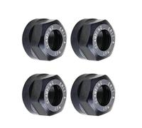 4pcs M14*0.75mm Metal Chuck Clamping Nuts - ER11 A-Type Compact Collet Clamping Nuts for Precision Milling