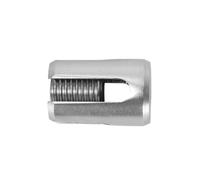 4Pcs M16x8mm Stainless Steel Cross Groove Fixing Clips for Garden Climbing, Wire Rope Net Fixing