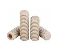 4pcs M3×15mm PEEK material Grub Screws, high temperature and corrosion resistant plastic insulated screws