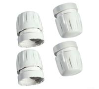 4PCS M30x1.5 Water Distributor Regulating, Plastic TRV Decorative Cover for Floor Heating Manifolds & Radiator, Adjustable Rotating Valve Switches(A)